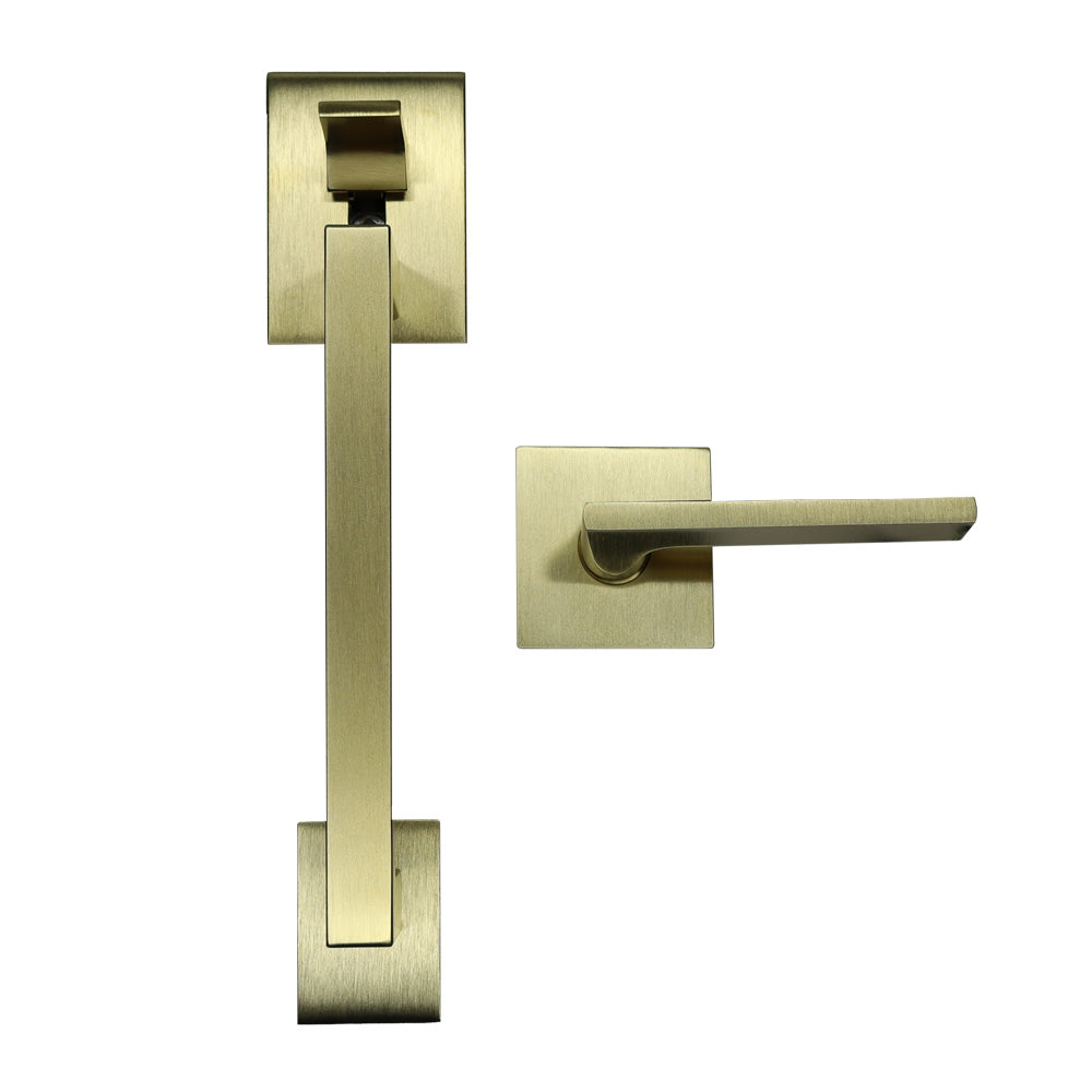 Baldwin 85390044ACRH Minneapolis Sectional Right Hand Handleset Less Deadbolt Lifetime Satin Brass Finish
