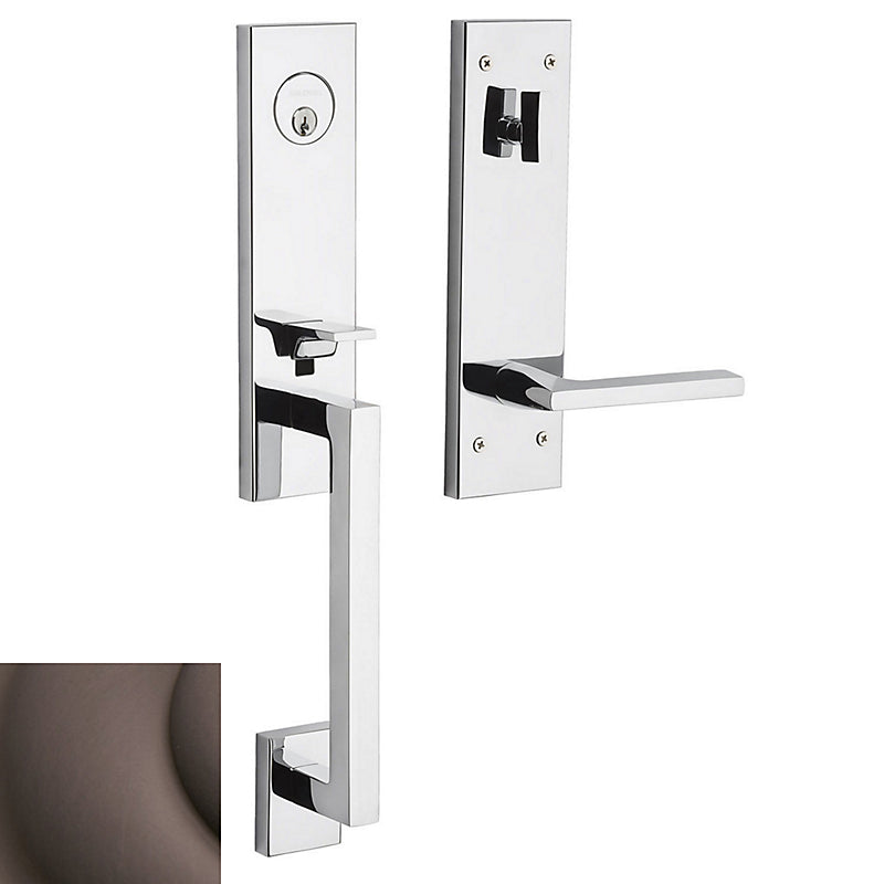 Baldwin 85391112LENT Minneapolis 3/4 Left Hand Single Cylinder Entry Tubular Handleset with 5162 Lever Venetian Bronze Finish