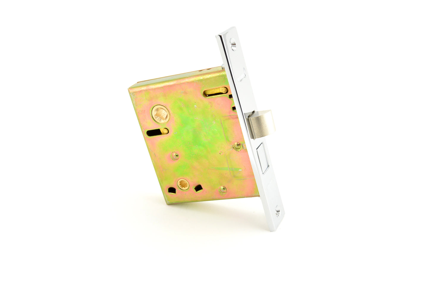 Baldwin 8540260R Right Hand Interior Privacy Knob x Knob 2-1/2" Backset Mortise Lock Body Bright Chrome Finish