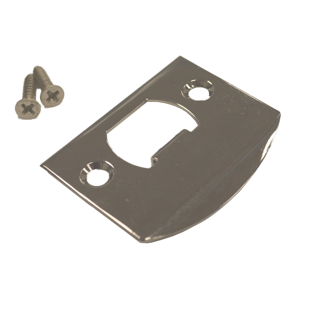 Emtek 86084US14 Square Corner Full Lip Strike for Passage, Privacy or Key-In Sets Polished Nickel Finish