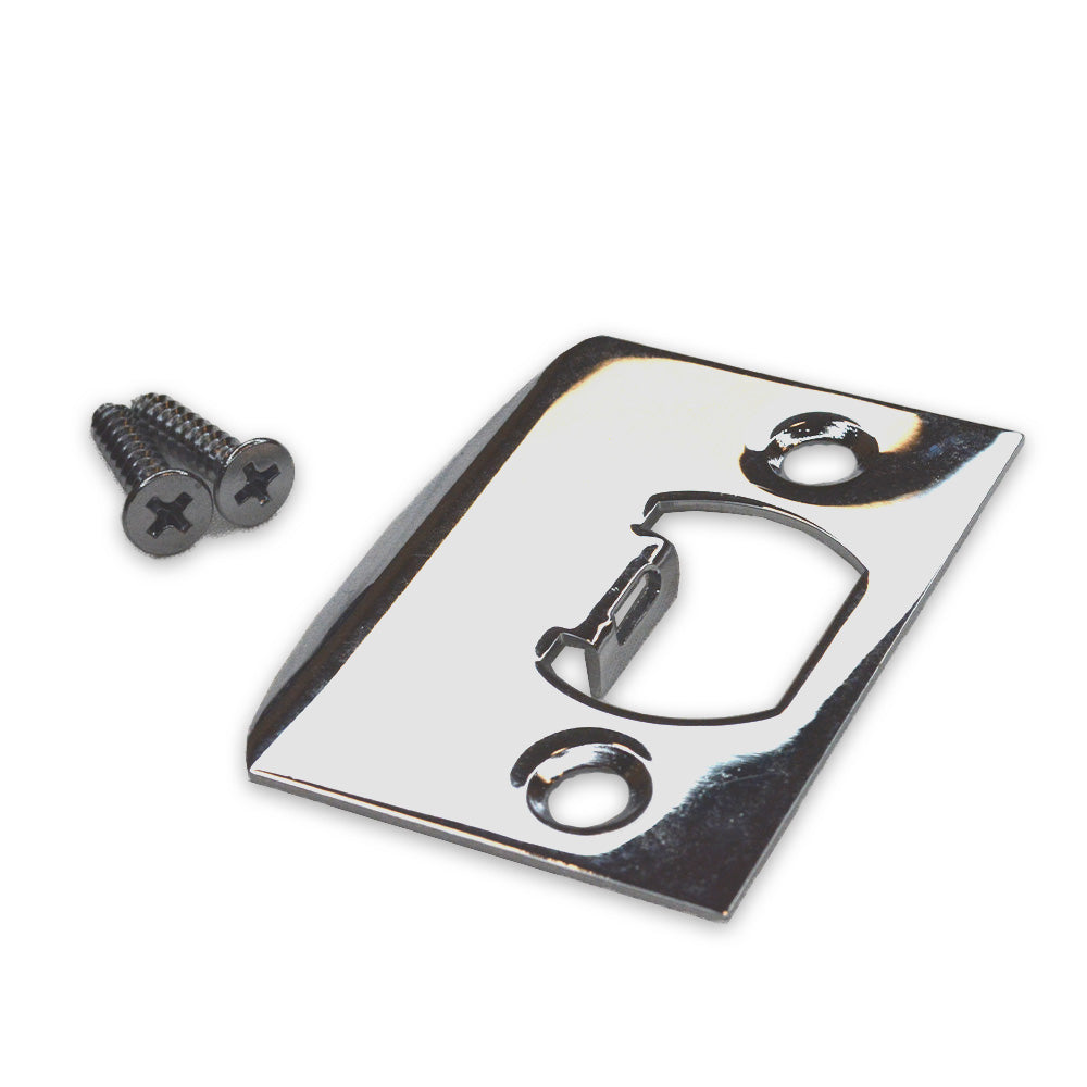 Emtek 86084US26 Square Corner Full Lip Strike for Passage, Privacy or Key-In Sets Polished Chrome Finish