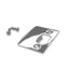 Emtek 86086US26 Square Corner Extended Lip Strike for Passage, Privacy or Key-In Sets Polished Chrome Finish