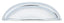 Emtek 86173US26 Cup Cabinet Pull with 4" Center To Center Polished Chrome Finish