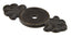 Emtek 86234MB Tuscany Bronze Backplate for Cabinet Knob Medium Bronze Finish