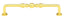 Emtek 86248US3 Spindle Cabinet Pull with 6" Center To Center Polished Brass Lifetime Finish