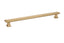 Emtek 86303US4 Geometric Rectangular Cabinet Pull with 10" Center to Center Satin Brass Finish