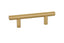 Emtek 86358US4 Brass Bar Cabinet Pull with 3" Center to Center Satin Brass Finish