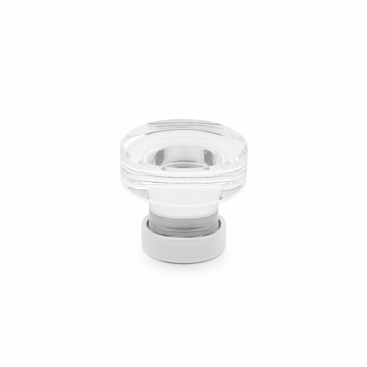 Emtek 86569US26 Grayson 1-1/4" Glass Cabinet Knob Polished Chrome Finish