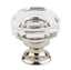 Emtek 86571US14 Lowell 1-3/8" Glass Cabinet Knob Polished Nickel Lifetime Finish