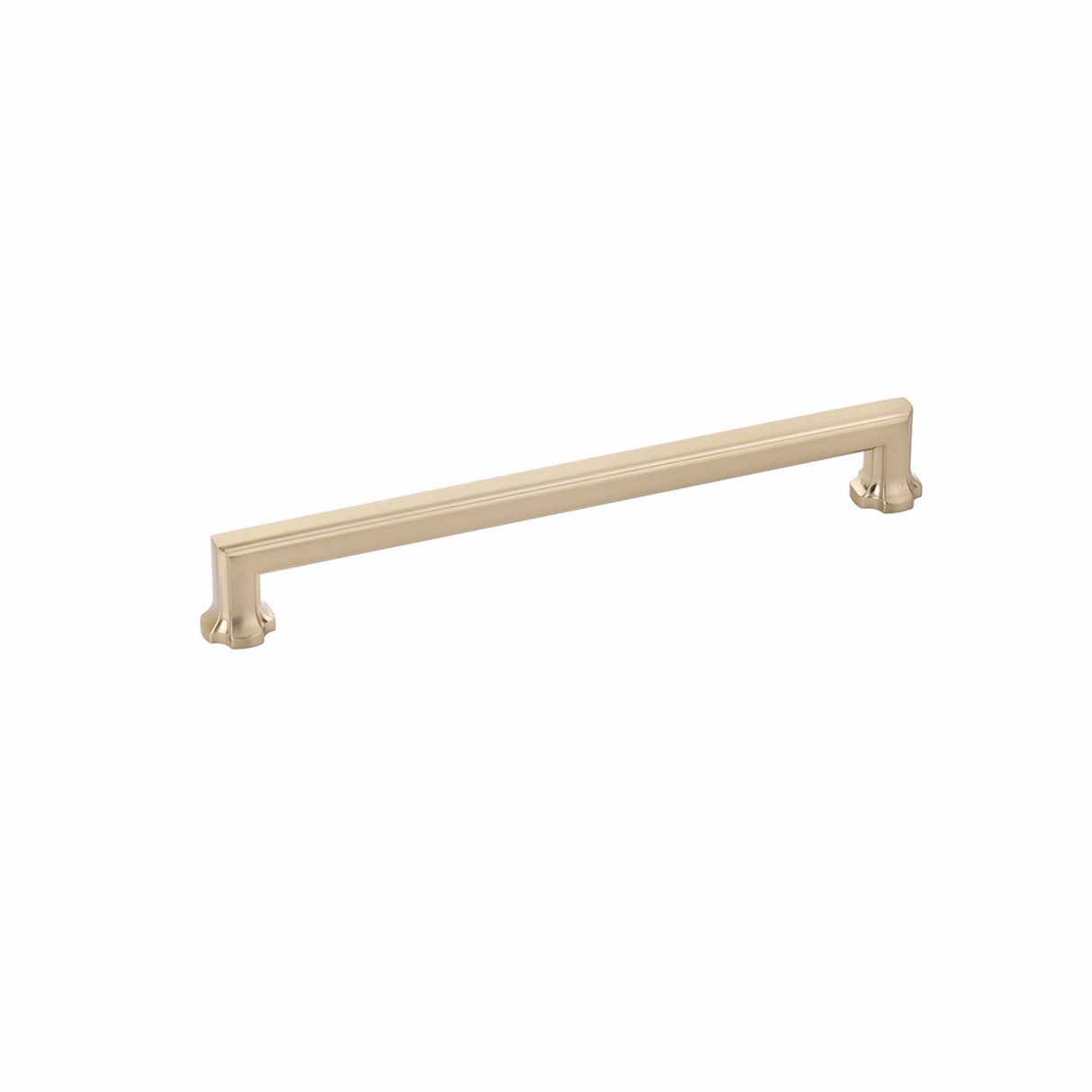 Schaub 879-SSB 8" Center to Center Empire Cabinet Pull Signature Satin Brass Finish