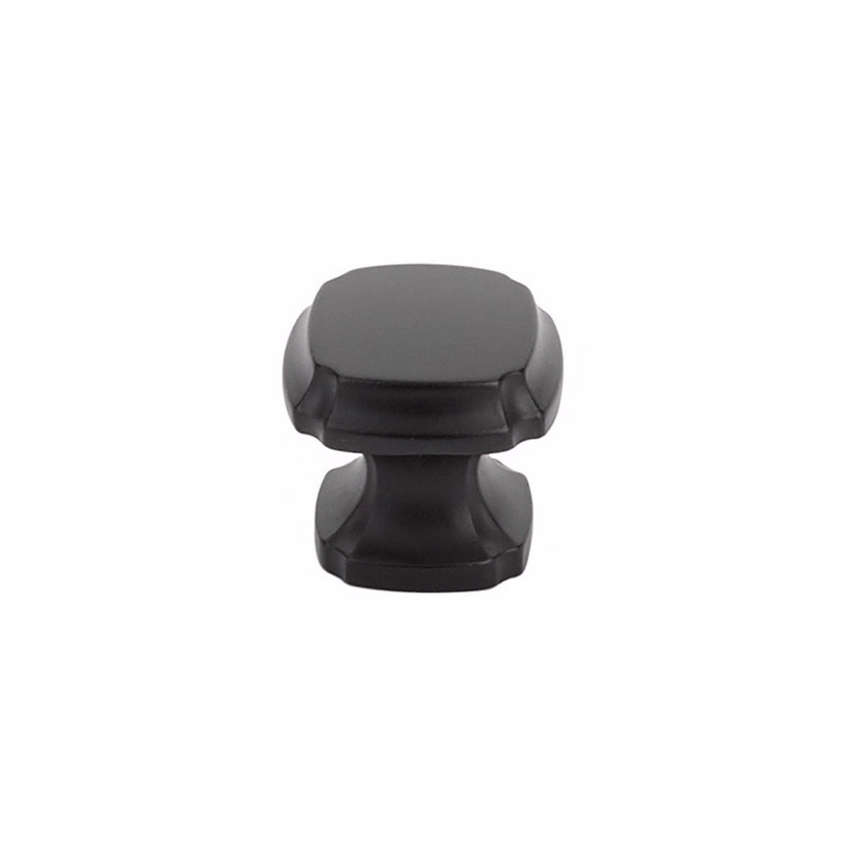 Schaub 882-MB 1-3/8" Empire Square Cabinet Knob Matte Black Finish
