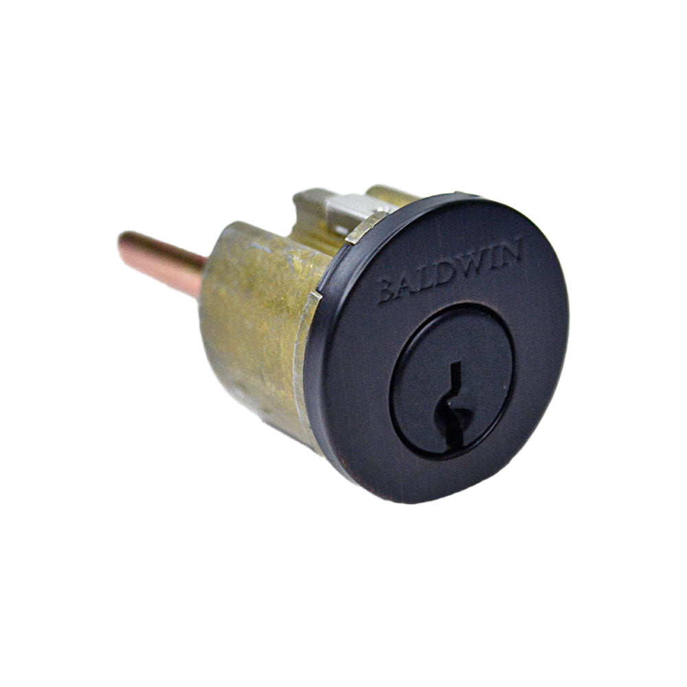 Baldwin Reserve 8BR0201003 Single Cylinder Deadbolt Cylinder C Keyway with Housing and 2 Keys Venetian Bronze Finish