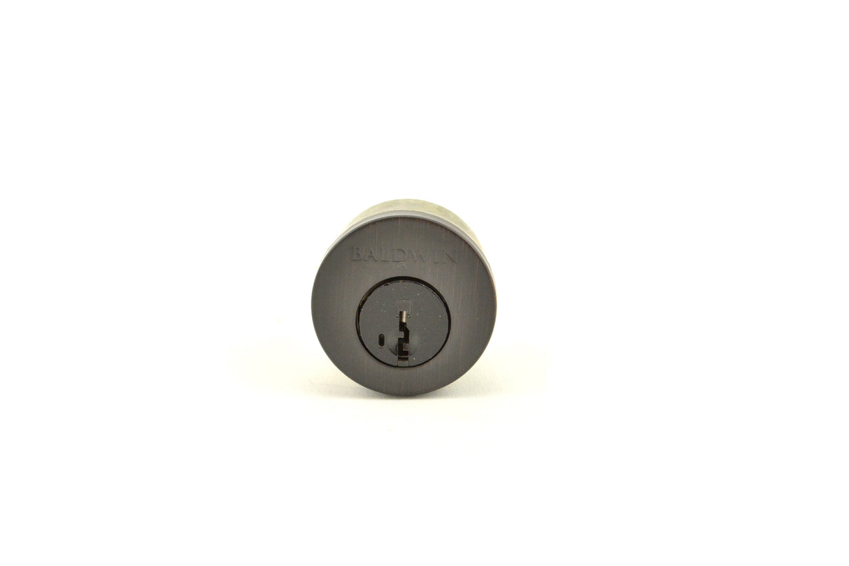 Baldwin Reserve 8BR0204003 Single Cylinder Deadbolt Cylinder Kwikset Smartkey with Housing and 2 Keys Venetian Bronze Finish