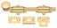 Deltana 8SB003 8" Surface Bolt; Heavy Duty; Lifetime Brass Finish