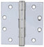 Emtek 92015US26 Pair of 4-1/2" x 4-1/2" Square Steel Heavy Duty Hinges Polished Chrome Finish
