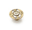 Schaub 954K-AB 1-1/2" Floral Heirloom Treasures Cabinet Knob Antique Brass Finish