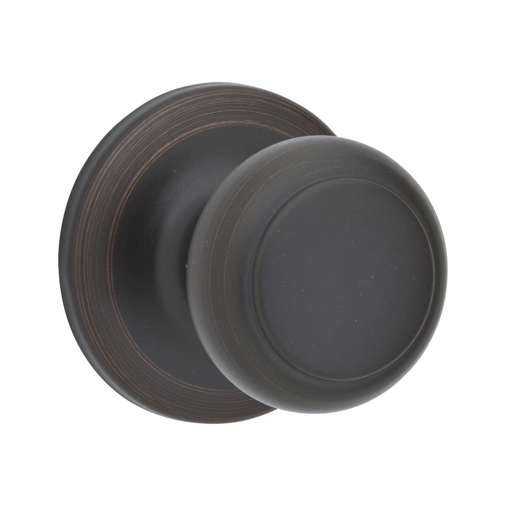 Kwikset 966CV-11P.UNIV Cove Knob Interior Single Cylinder Handleset Trim for Both 800 and 687 Series Handlesets Venetian Bronze Finish