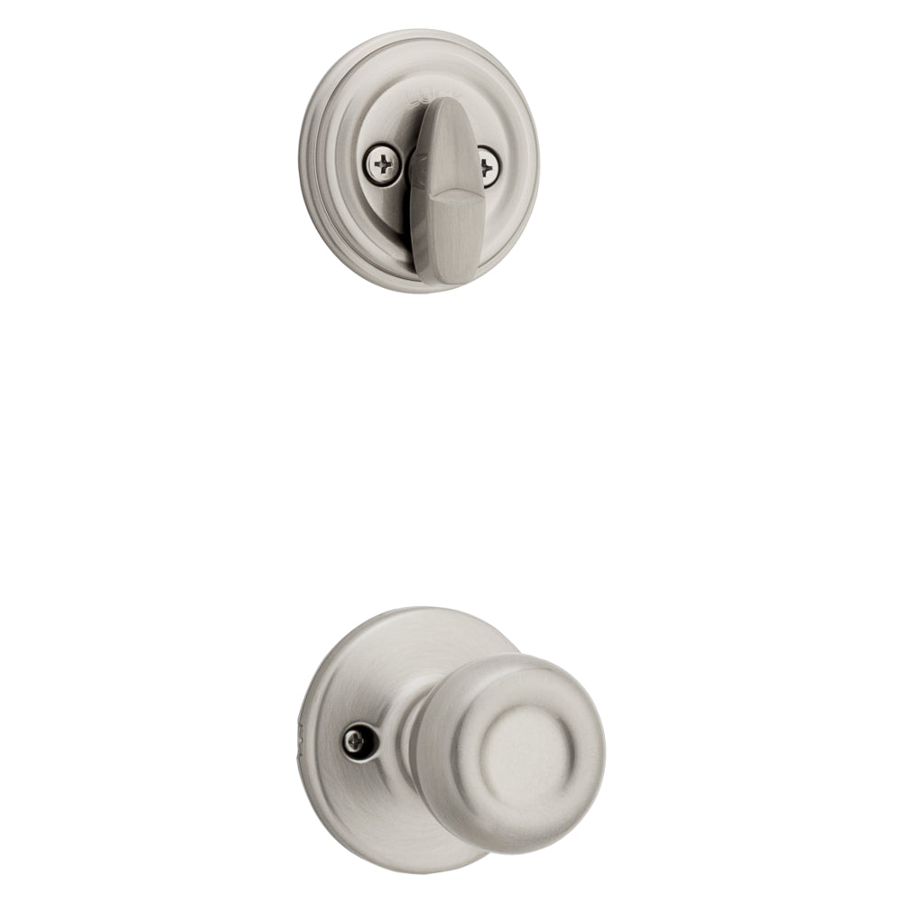 Kwikset 966T-15.UNIV Tylo Knob Interior Single Cylinder Handleset Trim for Both 800 and 687 Series Handlesets Satin Nickel Finish