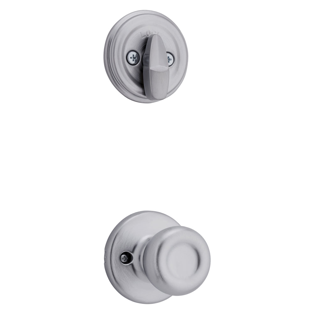 Kwikset 966T-26D.UNIV Tylo Knob Interior Single Cylinder Handleset Trim for Both 800 and 687 Series Handlesets Satin Chrome Finish
