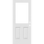 Half Lite White Steel Door