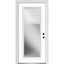 Full Blind White Steel Door