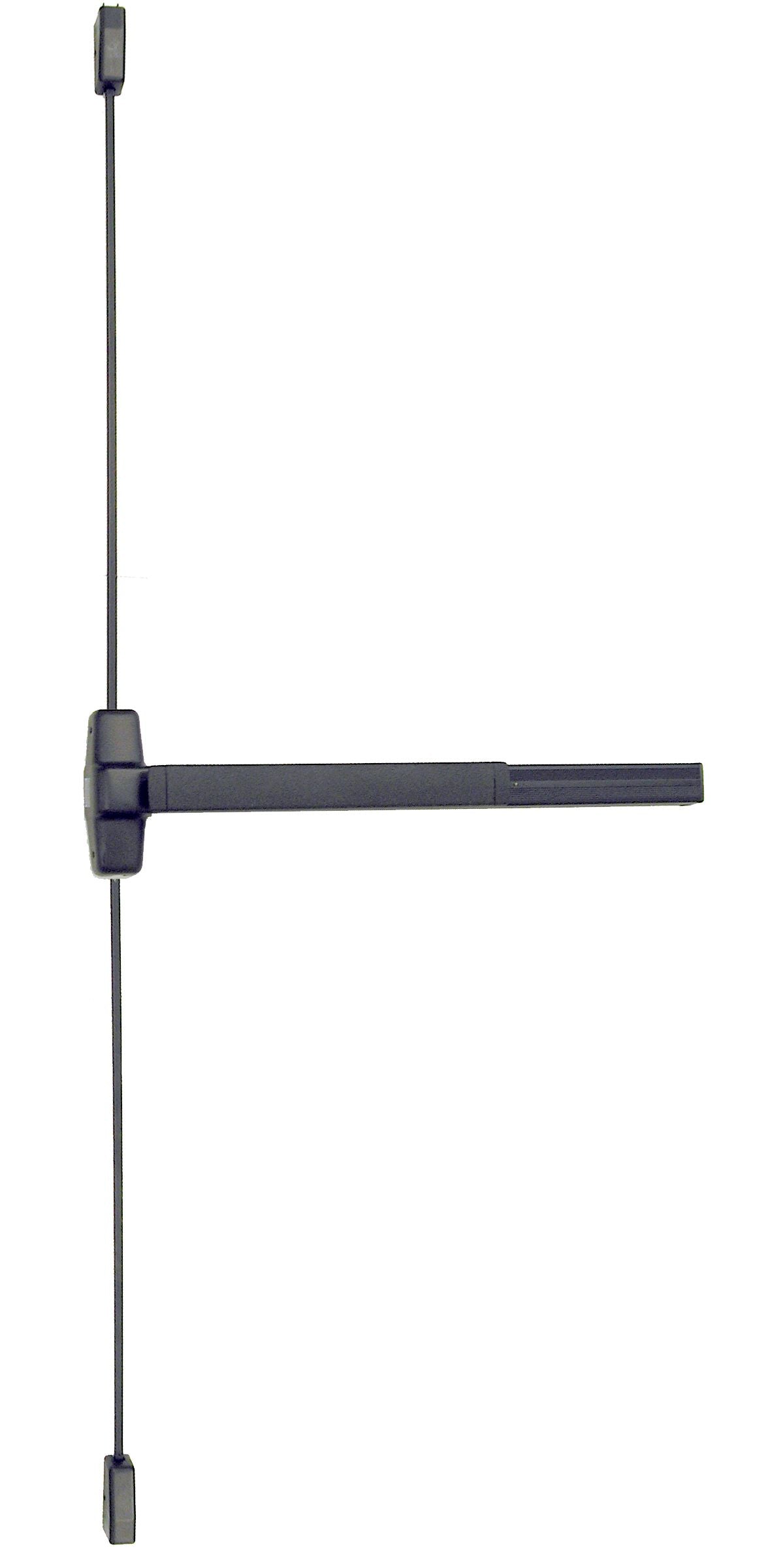 Von Duprin 9927EO3133 3' Surface Vertical Rod Grooved Case Exit Device; 710 Dark Bronze Finish