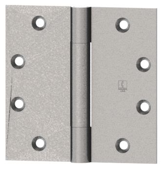 Hager AB70041226D 4-1/2" x 4-1/2" Full Mortise Standard Weight Concealed Anti Friction Bearing Three Knuckle Hinge Satin Chrome Finish