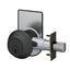 Schlage Commercial B660P622ISLOC Grade 1 Single Cylinder Deadbolt C Keyway with 12296 Latch and 10094 Strike and Inside Locked Unlocked Indicator Matte Black Finish