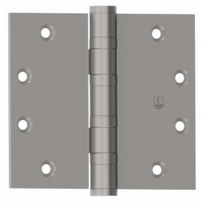 Hager BB1199541226DNRP 5" x 4-1/2" Full Mortise Heavy Weight Ball Bearing Hinge Non Removable Pin Satin Chrome Finish