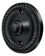 Deltana BBRR213U19 Bell Button; Round Rope; Black Finish