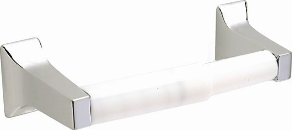Pamex BC3CP41 Corona Collection Surface Paper Holder with White Roller Bright Chrome Finish