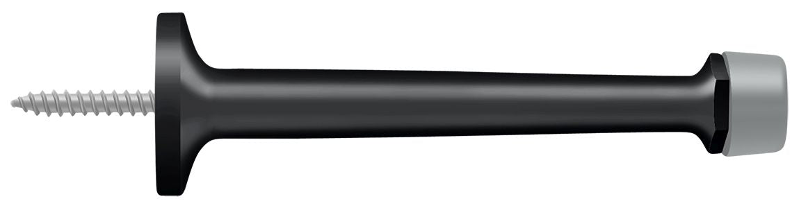 Deltana BDS425U19 4" Baseboard Door Bumper; Solid Brass; Black Finish