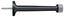 Deltana BDS425U19 4" Baseboard Door Bumper; Solid Brass; Black Finish