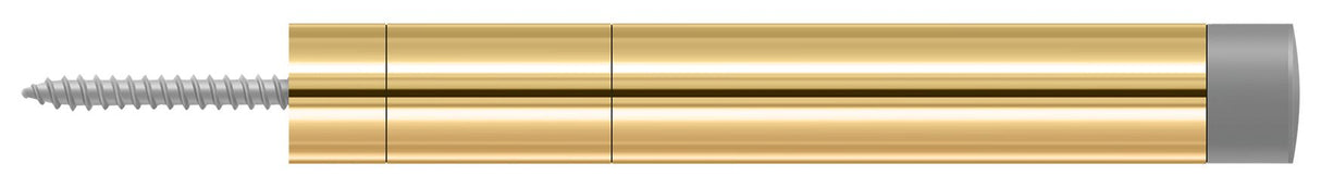 Deltana BDS450CR003 Extension Baseboard Door Bumper; Solid Brass; Lifetime Brass Finish