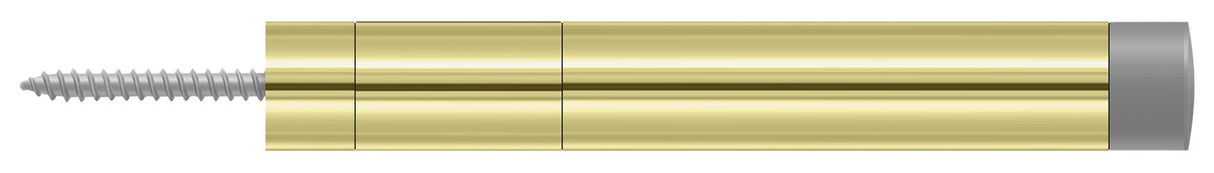 Deltana BDS450U3 Extension Baseboard Door Bumper; Solid Brass; Bright Brass Finish