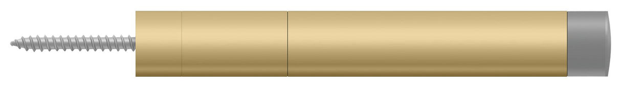 Deltana BDS450U4 Extension Baseboard Door Bumper; Solid Brass; Brushed Brass Finish