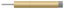 Deltana BDS450U4 Extension Baseboard Door Bumper; Solid Brass; Brushed Brass Finish