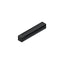 Deltana BDSS40U19 4" Modern Square Heavy Duty Door Bumper; Steel Black Finish