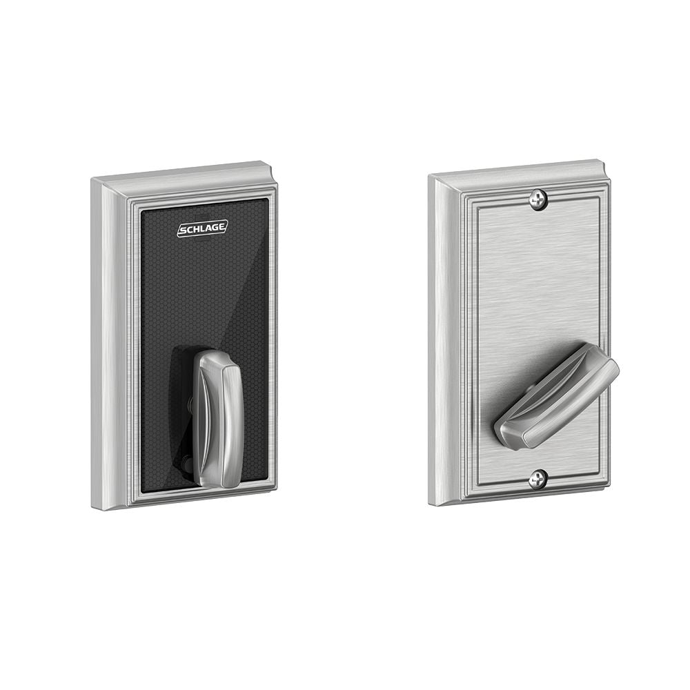 Schlage Electronic BE467FADD626 Addison Control Keyless Smart Fire Rated Deadbolt with 12398 Latch and 10116 Strike Satin Chrome Finish