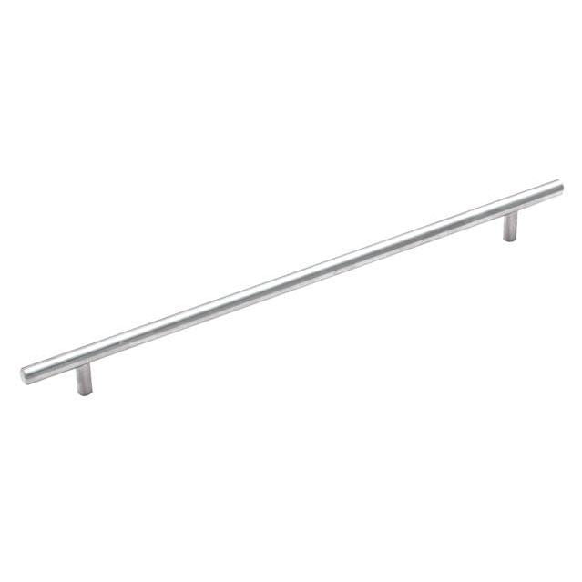 Amerock BP19014CSG9 12-5/8" (320 mm) Center to Center Carbon Steel Bar Cabinet Pull Sterling Nickel Finish