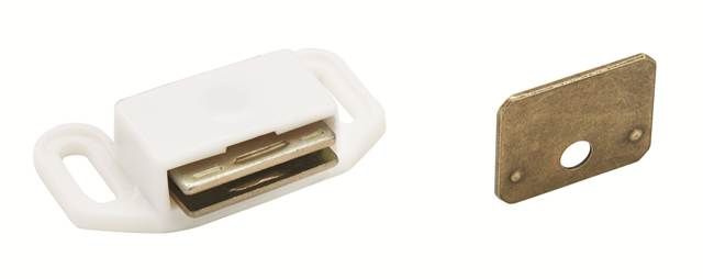 Amerock BP3473W Magnetic Catch White Finish