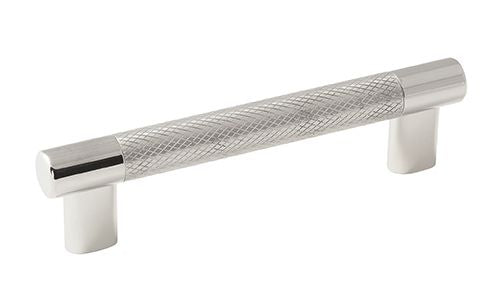 Amerock BP36558PNSS 5-1/16" (128 mm) Center to Center Esquire Cabinet Pull Polished Nickel by Stainless Steel Finish