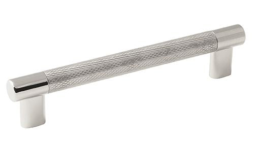 Amerock BP36559PNSS 6-5/16" (160 mm) Center to Center Esquire Cabinet Pull Polished Nickel by Stainless Steel Finish