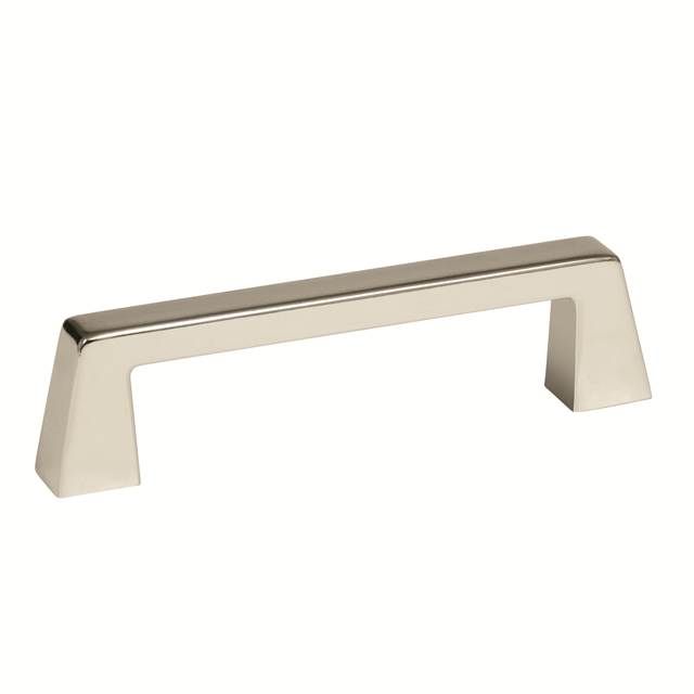 Amerock BP55276PN 3-3/4" (96 mm) Center to Center Blackrock Cabinet Pull Polished Nickel Finish