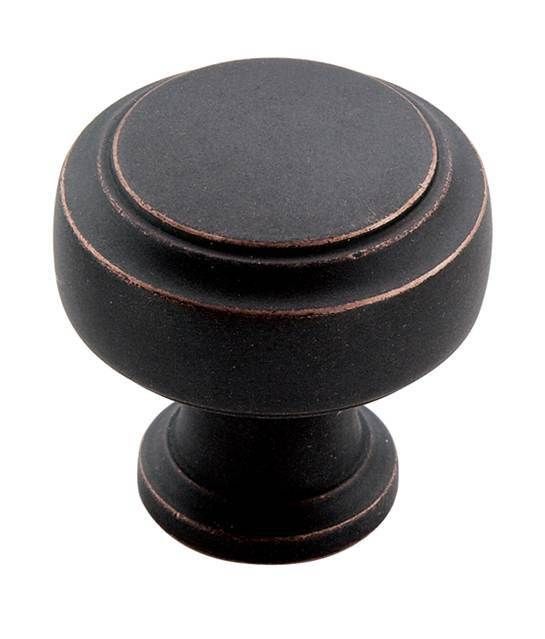 Amerock BP55312DOB 1-3/16" (30 mm) Highland Ridge Rectangular Cabinet Knob Dark Oiled Bronze Finish