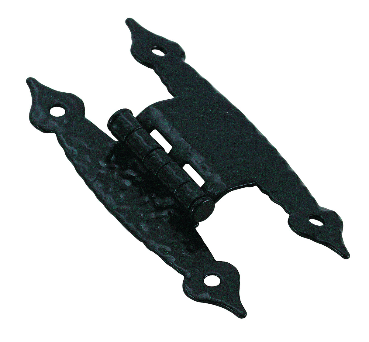 Amerock BPR3406CB 3/8" (10 mm) Offset Non Self Closing H Type Cabinet Hinge Colonial Black Finish