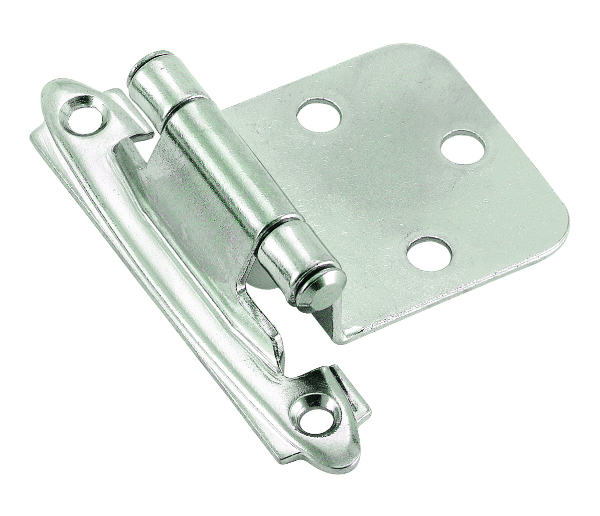 Amerock BPR342926 Variable Overlay Self Closing Face Mount Cabinet Hinge 2 Pack Bright Chrome Finish