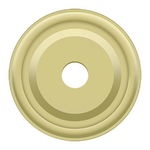 Deltana BPRC100U3 Base Plate for Knobs; 1" Diameter; Bright Brass Finish