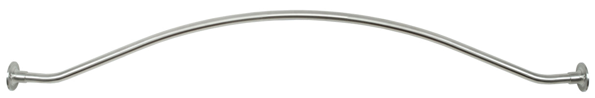 Pamex BSRCP573 5' Spacious Shower Rod with Flange Bright Chrome Finish