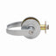 Dexter Commercial C1000ENTRC626KDC Entry / Office Grade 1 Curved Lever Clutching Cylindrical Lock with C Keyway; 2-3/4" Backset with 1-1/8" Face; and ANSI Strike Satin Chrome Finish